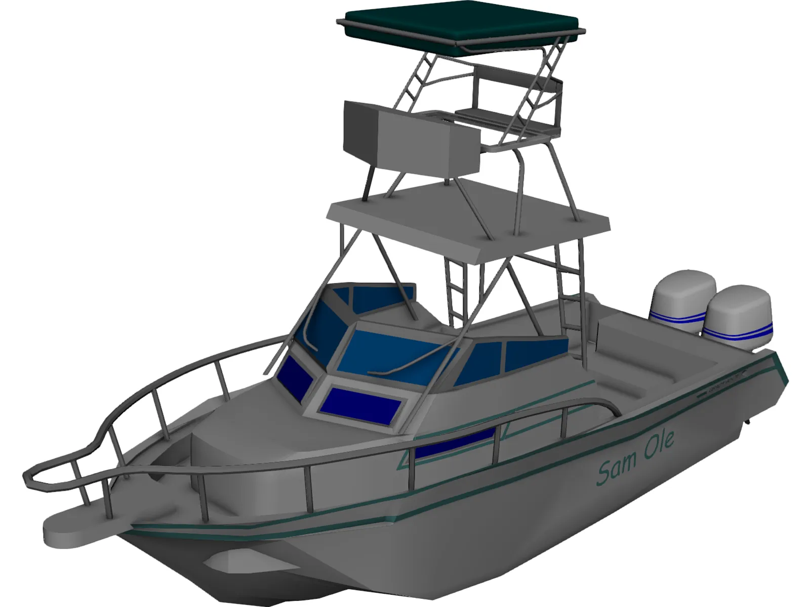 Grady White Boat 3D Model