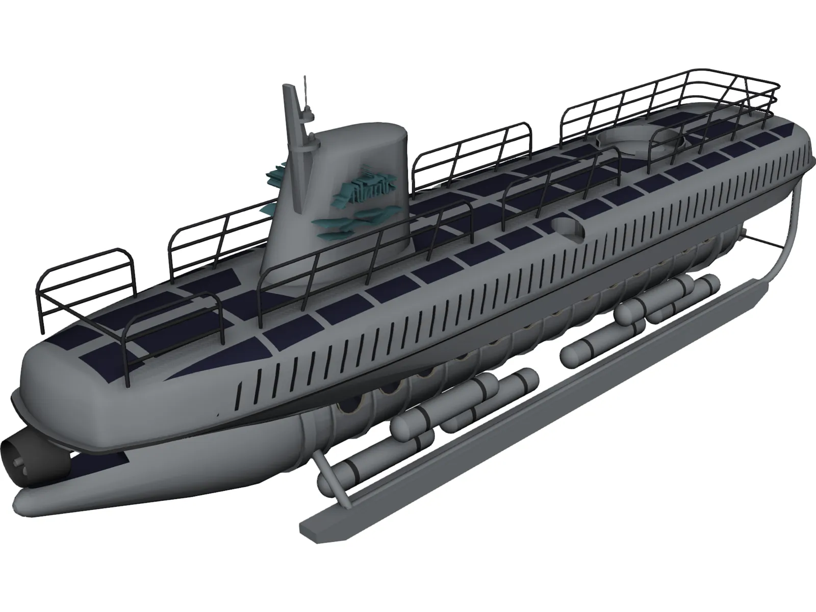 Atlantis Tour Submarine 3D Model