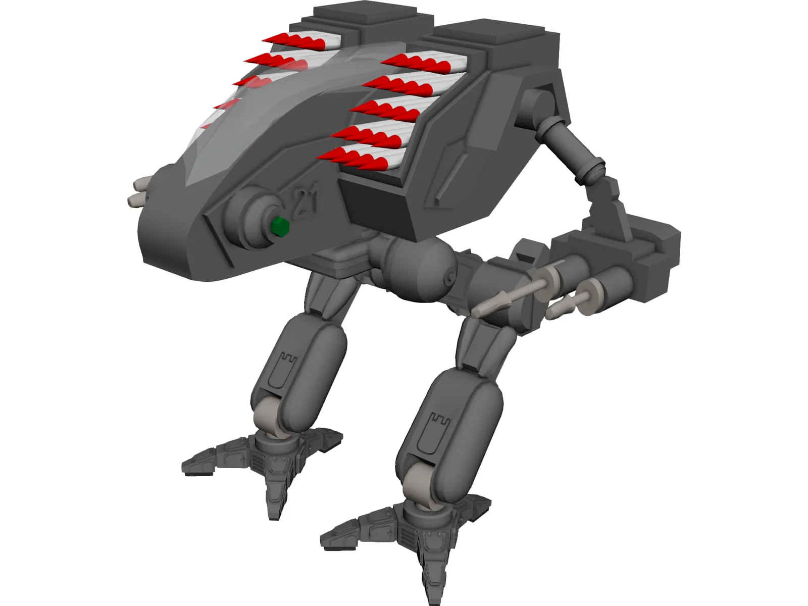 Mad Dog Battletech 3D Model