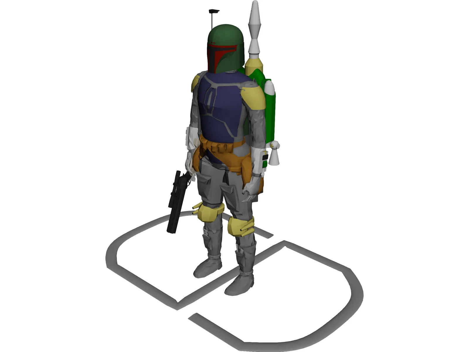 Star Wars Bobafett 3D Model