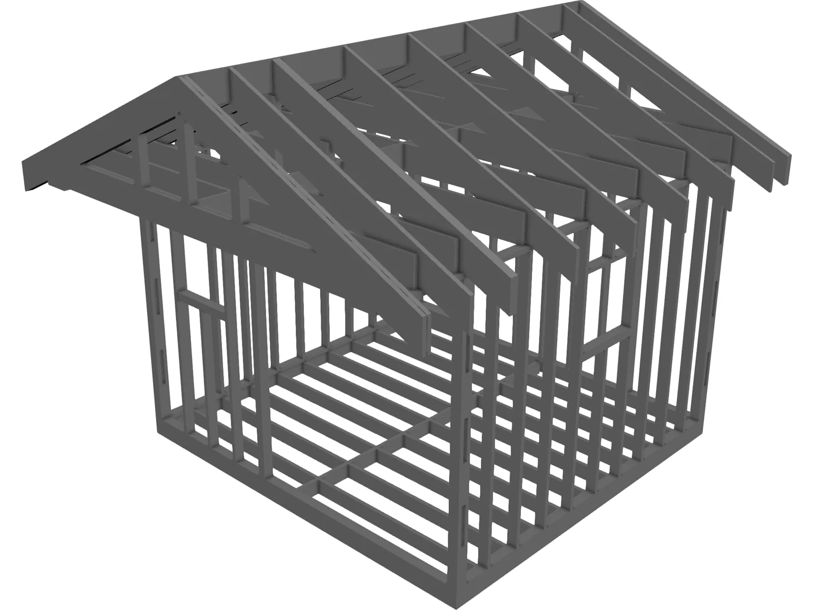 Shed Frame 3D Model