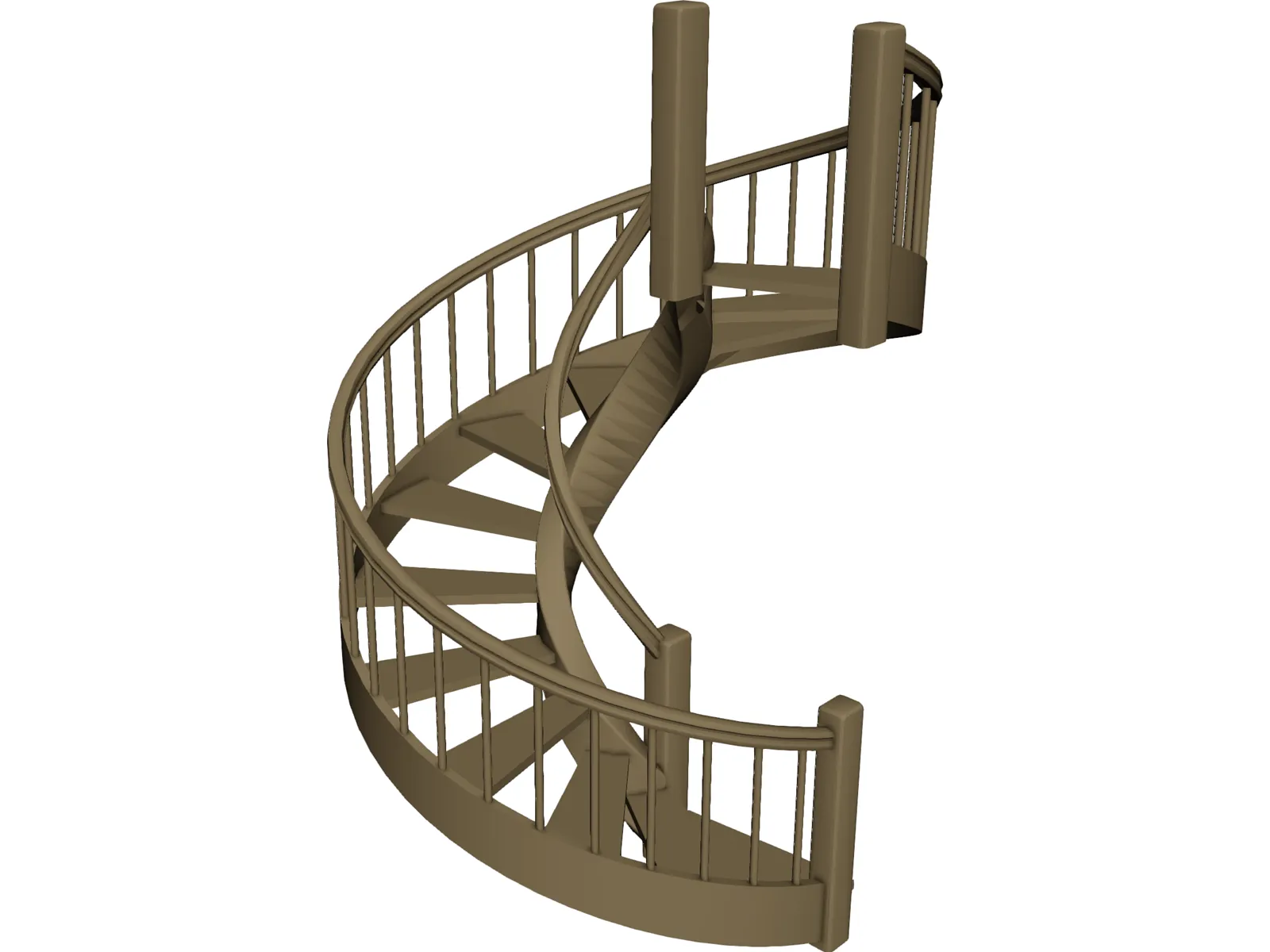 Spiral Staircase 3D Model