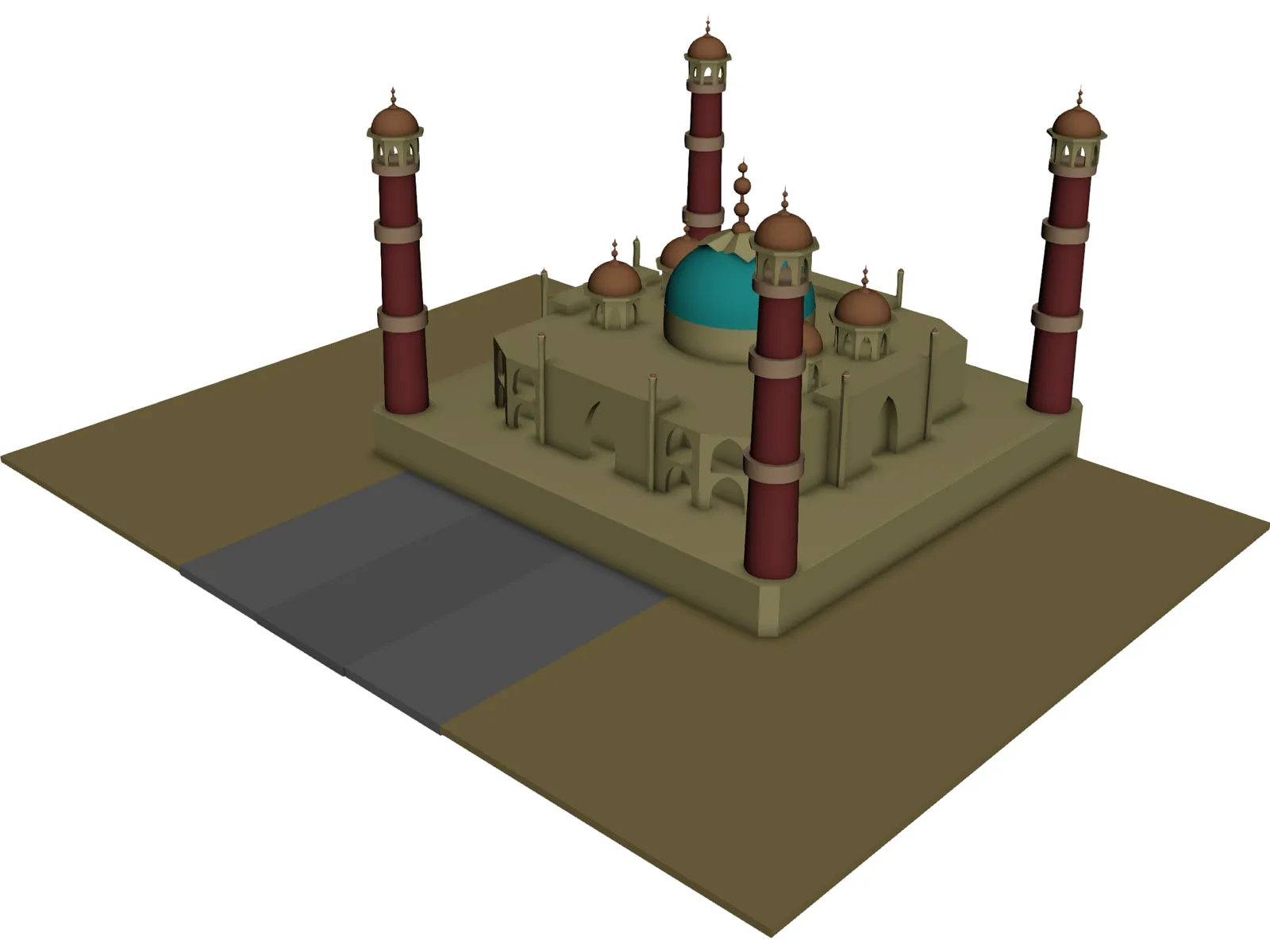 Taj Mahal 3D Model