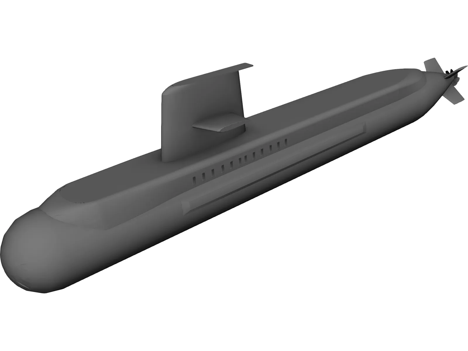 Australian Collins Class Submarine 3D Model