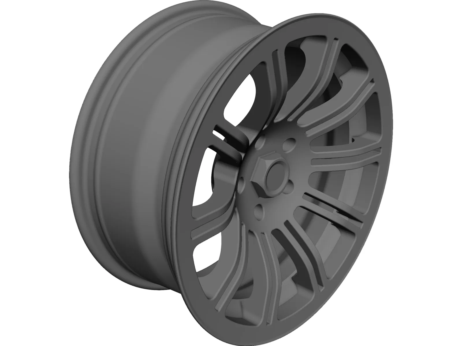 Rim 17 inch 10 spoke 3D Model