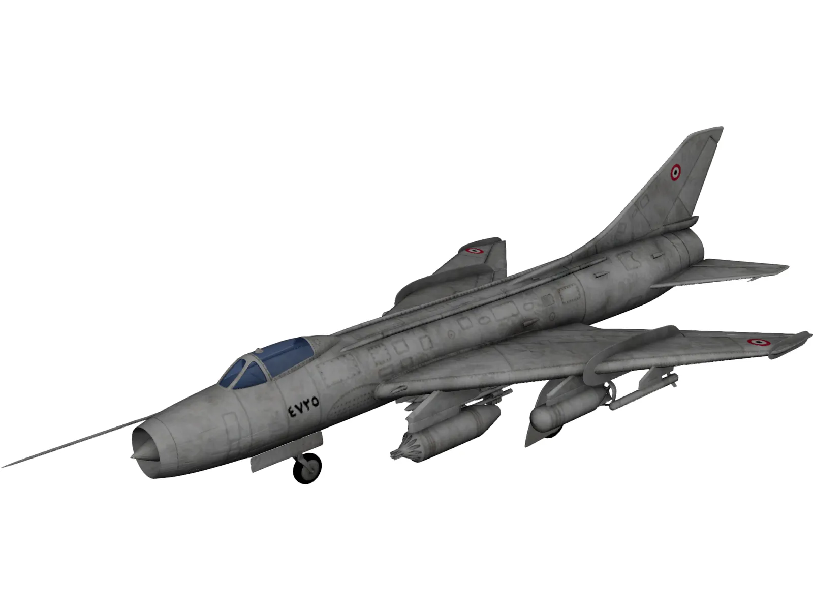 Sukhoi SU-7 3D Model