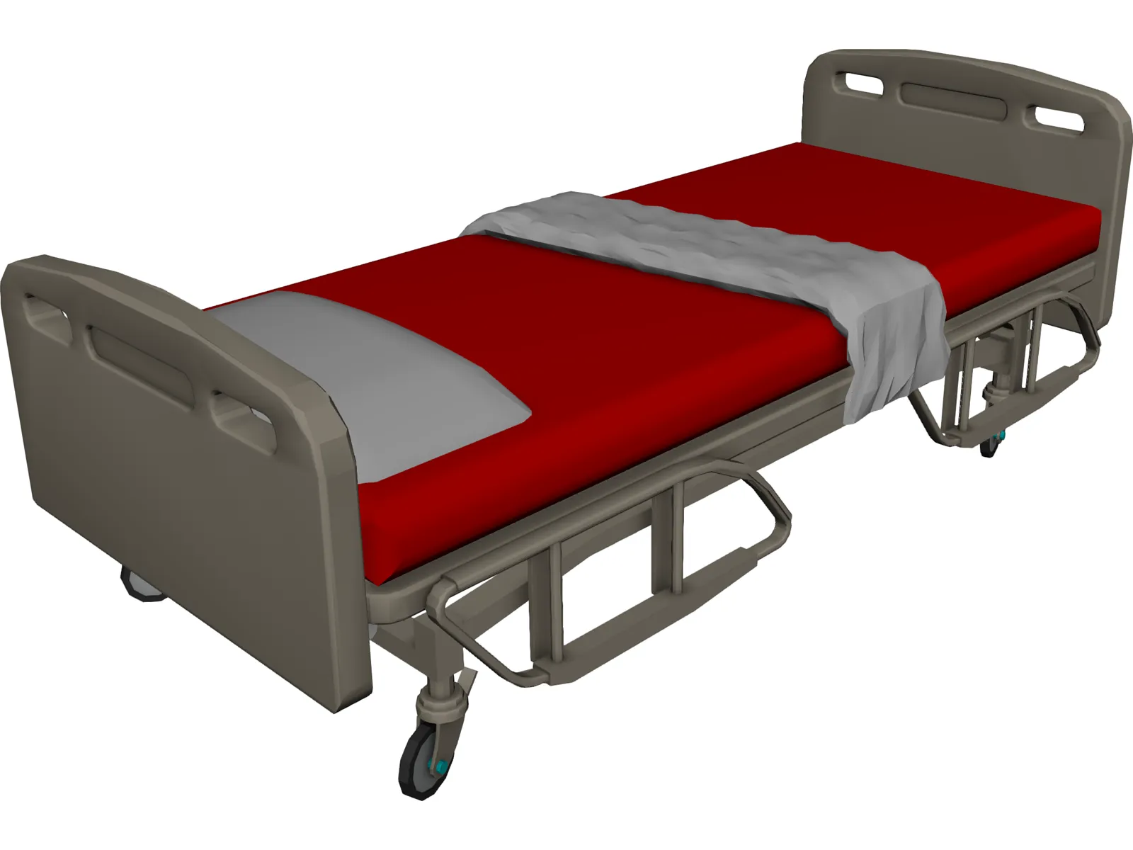 Bed Hospital 3D Model