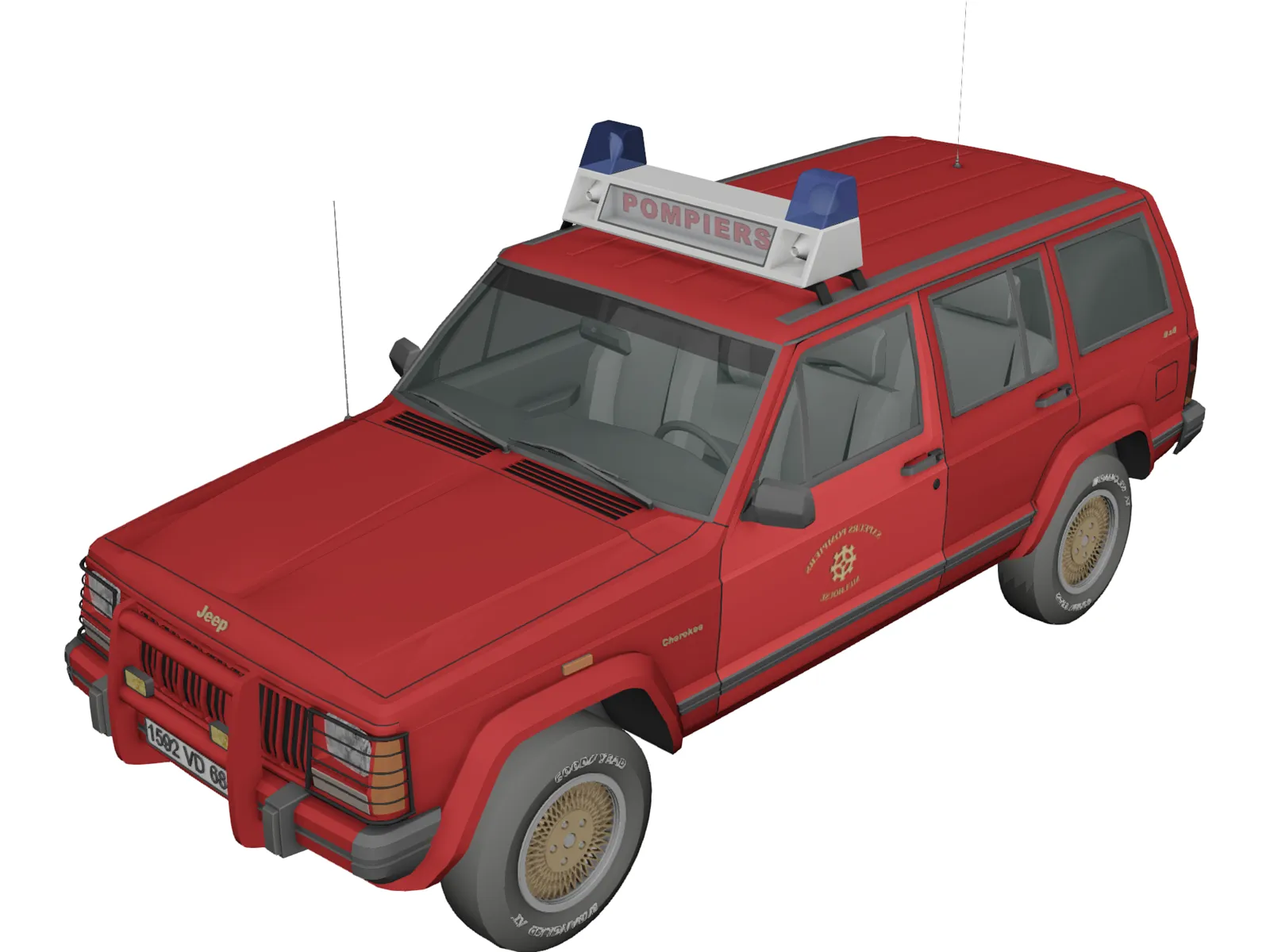 Jeep Cherokee VLTT 3D Model