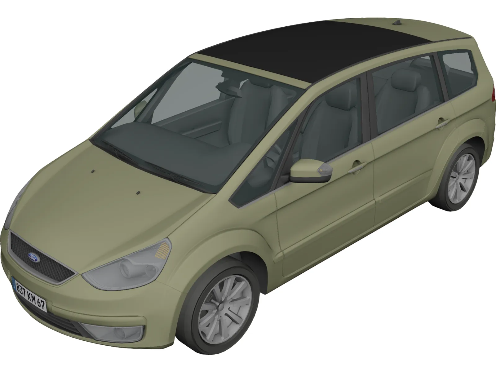 Ford Galaxy (2007) 3D Model