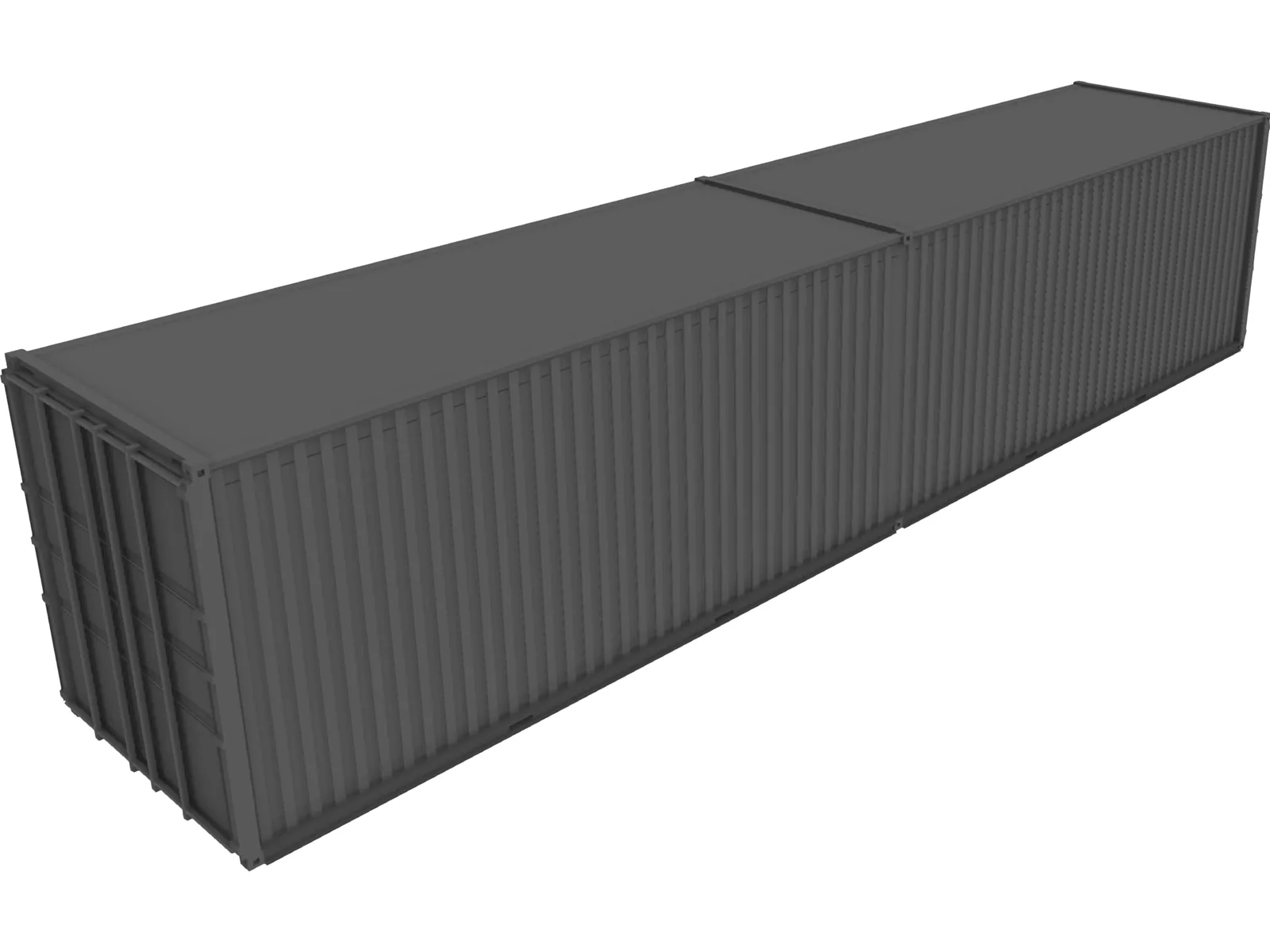 Shipping Container 40 3D Model