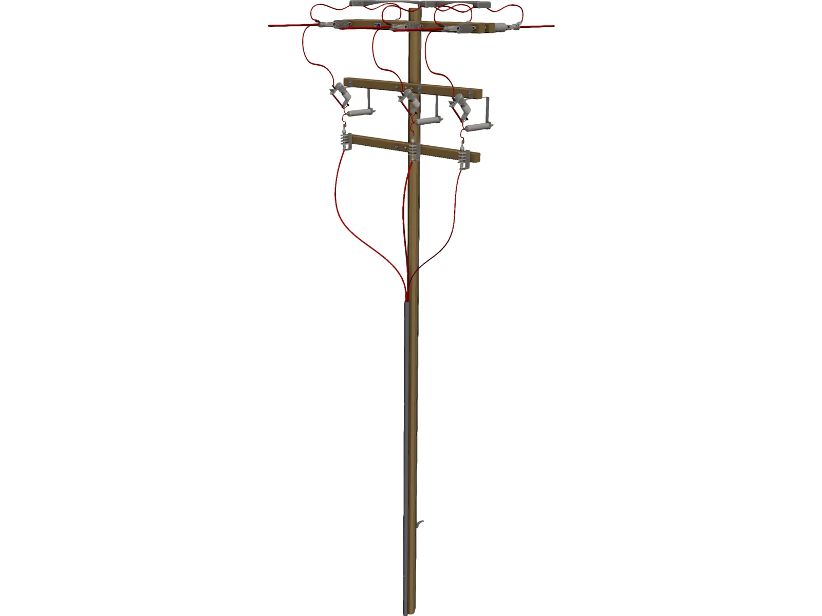 Electrical Pole 3D Model