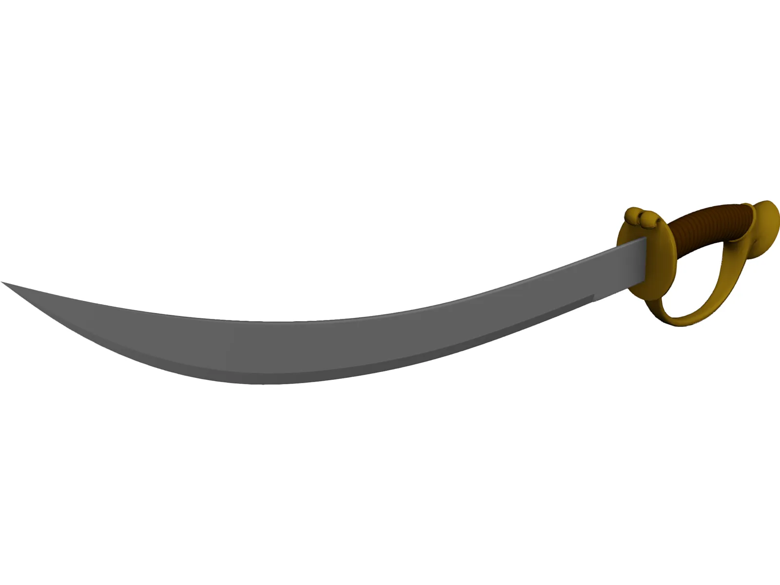 Pirate Sword 3D Model