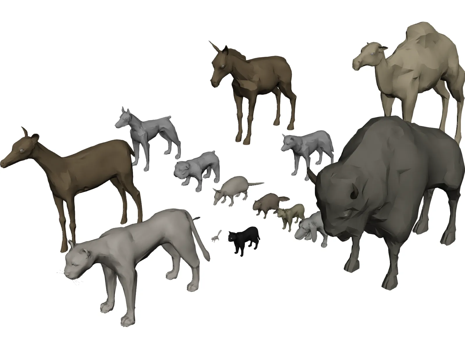 Animals Collection 3D Model