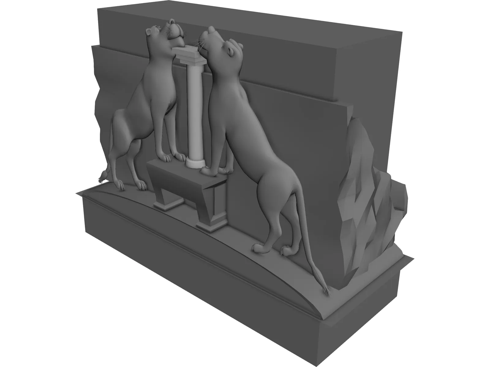 Lions Gate of Mycenae 3D Model
