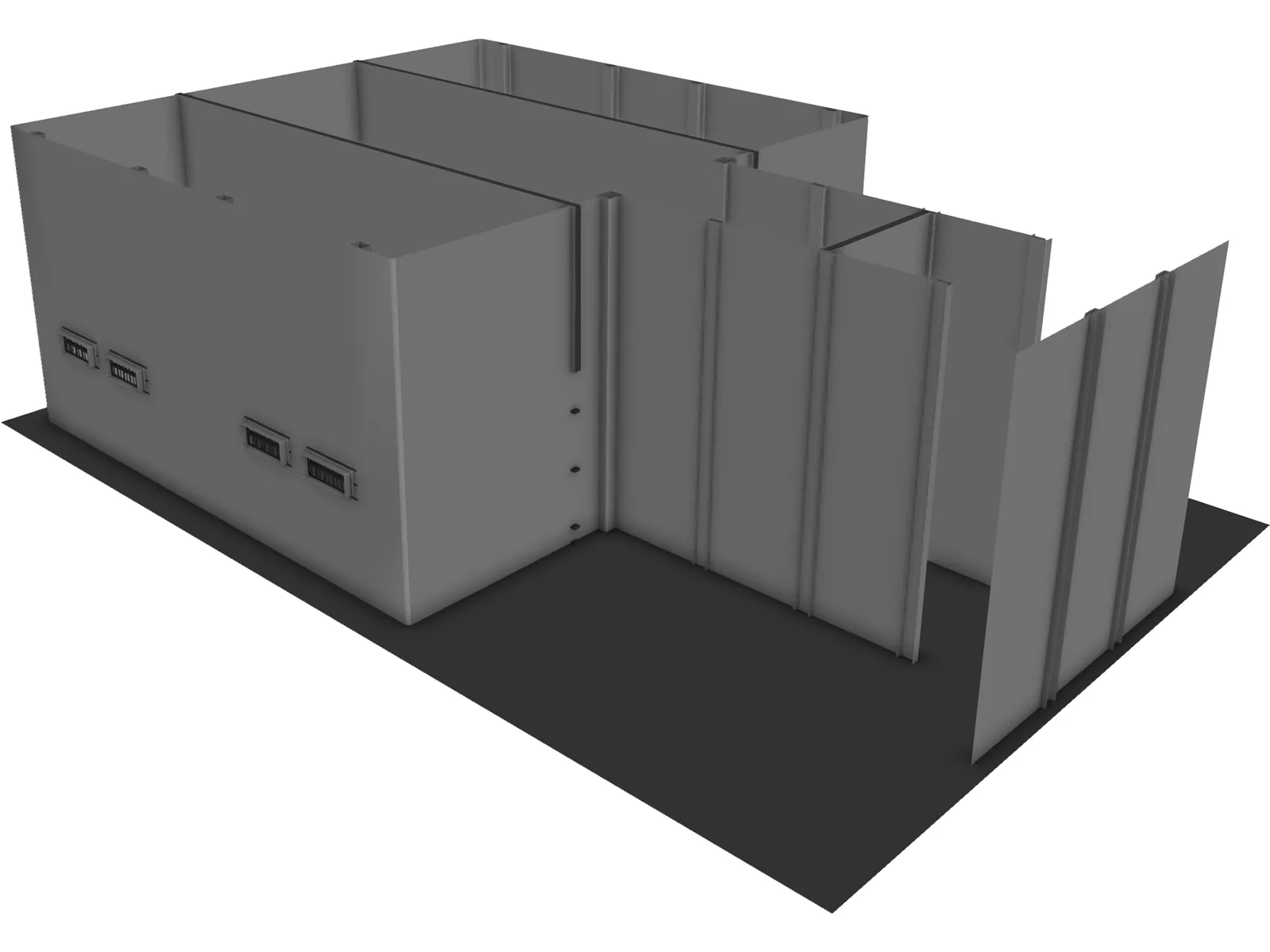 Police Holding Cell 3D Model