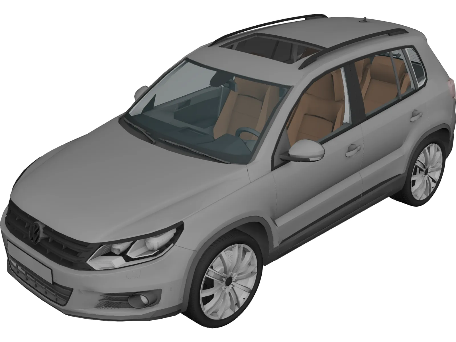 Volkswagen Tiguan (2010) 3D Model