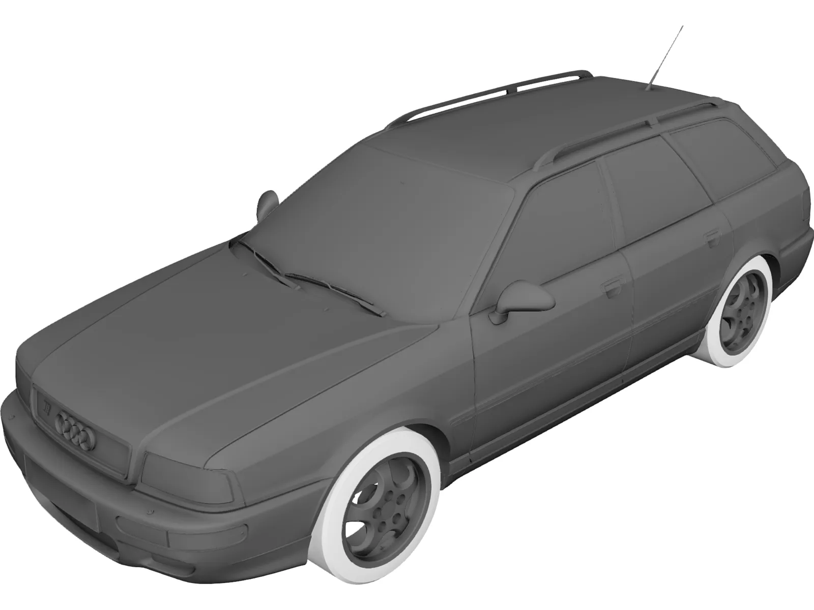 Audi 80 Avant RS2 (1994) 3D Model