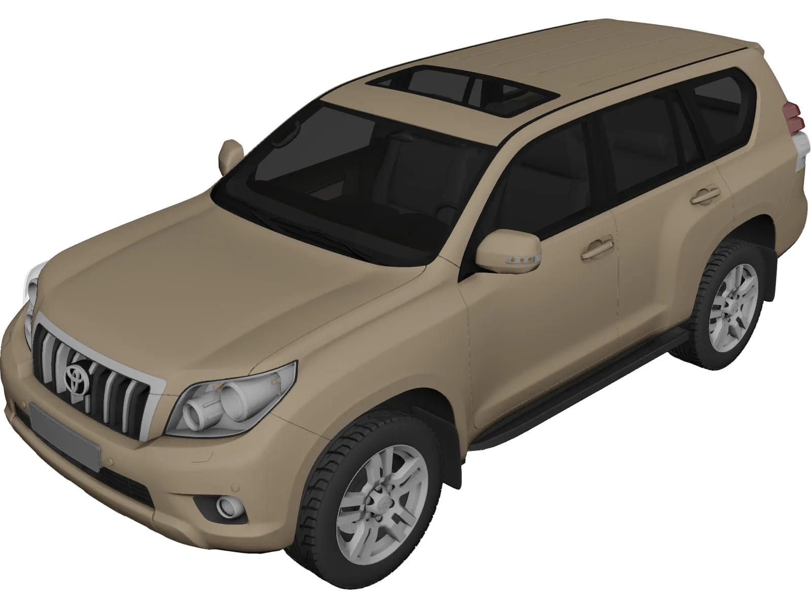 Toyota Land Cruiser Prado 150 (2010) 3D Model