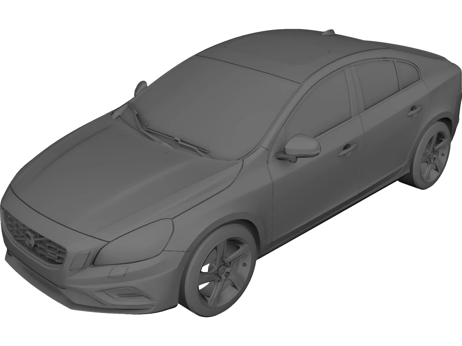 Volvo S60 R-Design (2010) 3D Model