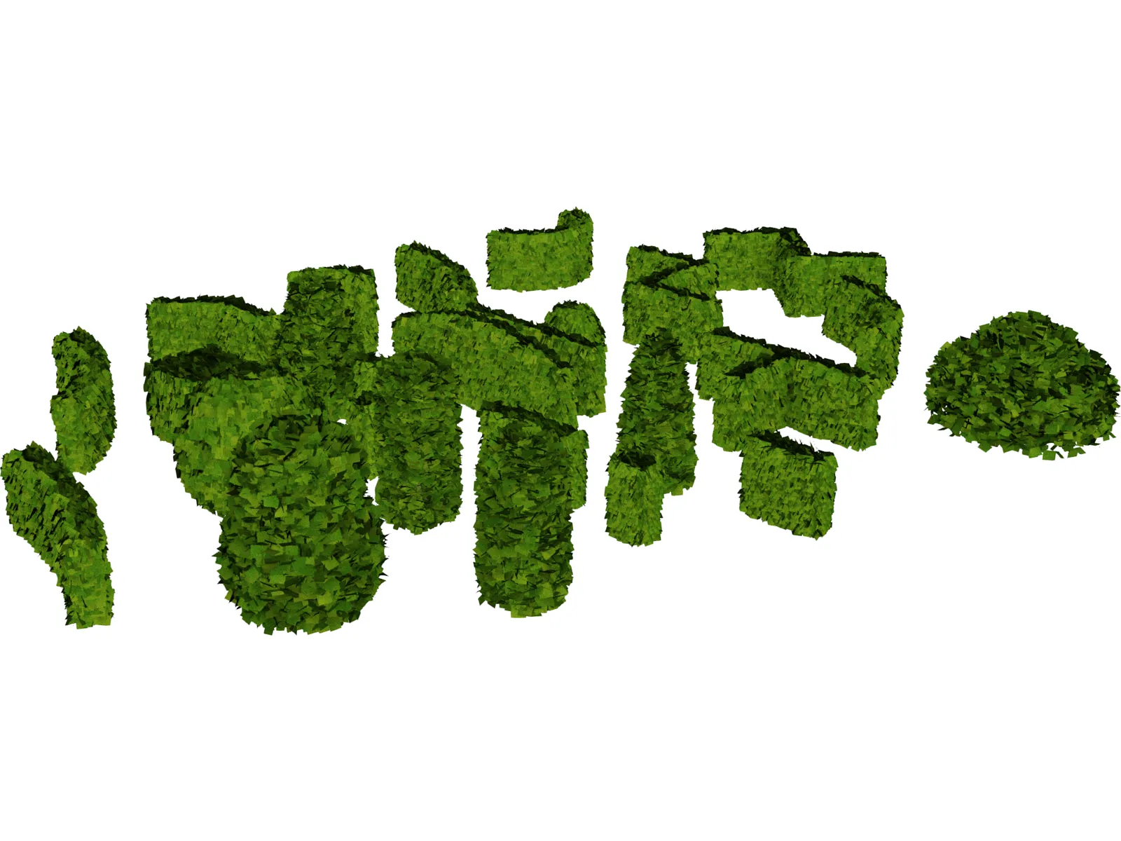 Hedge Plant Collection 3D Model