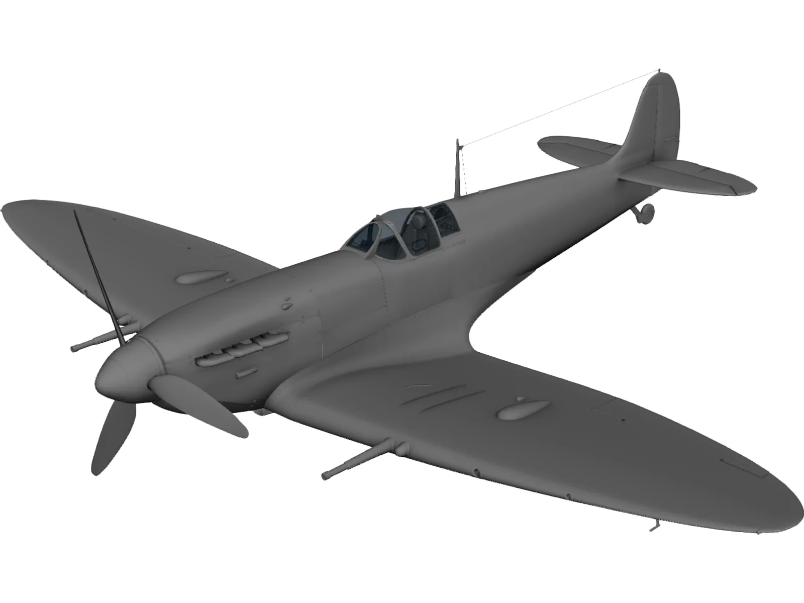 Supermarine Spitfire 3D Model