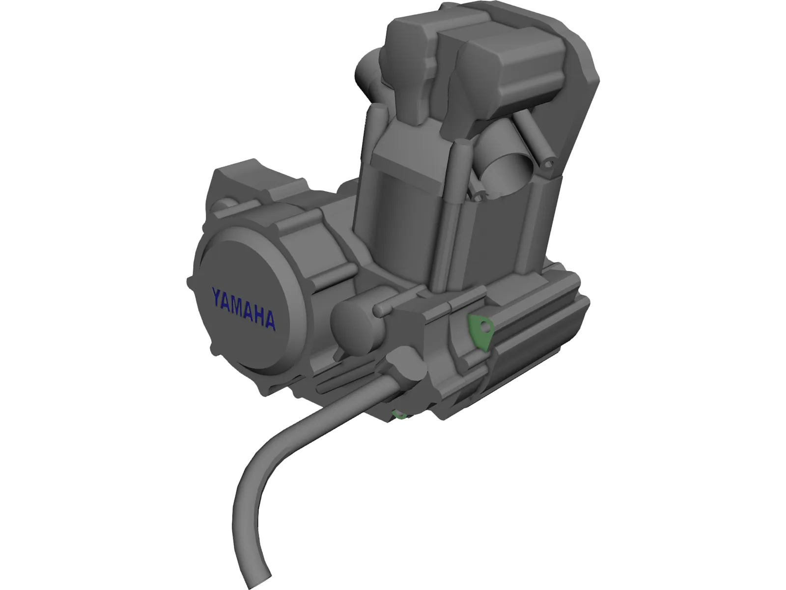 Yamaha wr450 Engine 3D Model