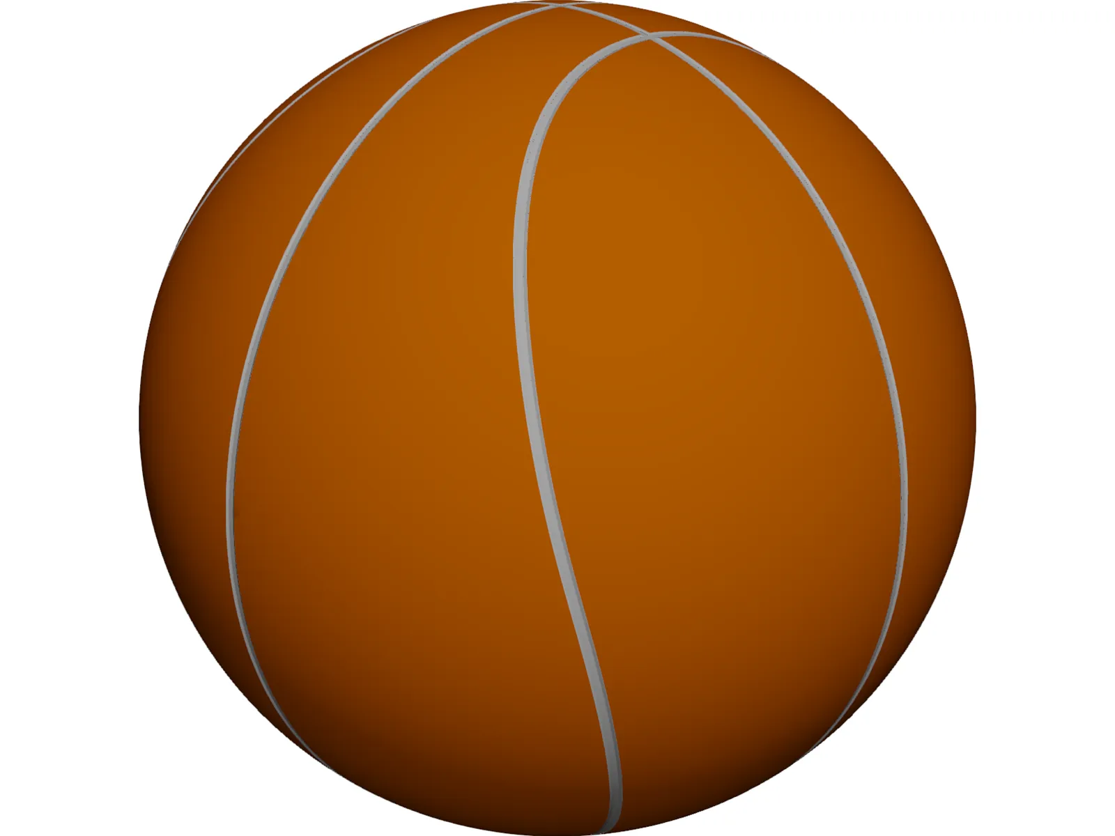 Bola de Basquete (Basketball), 3D CAD Model Library