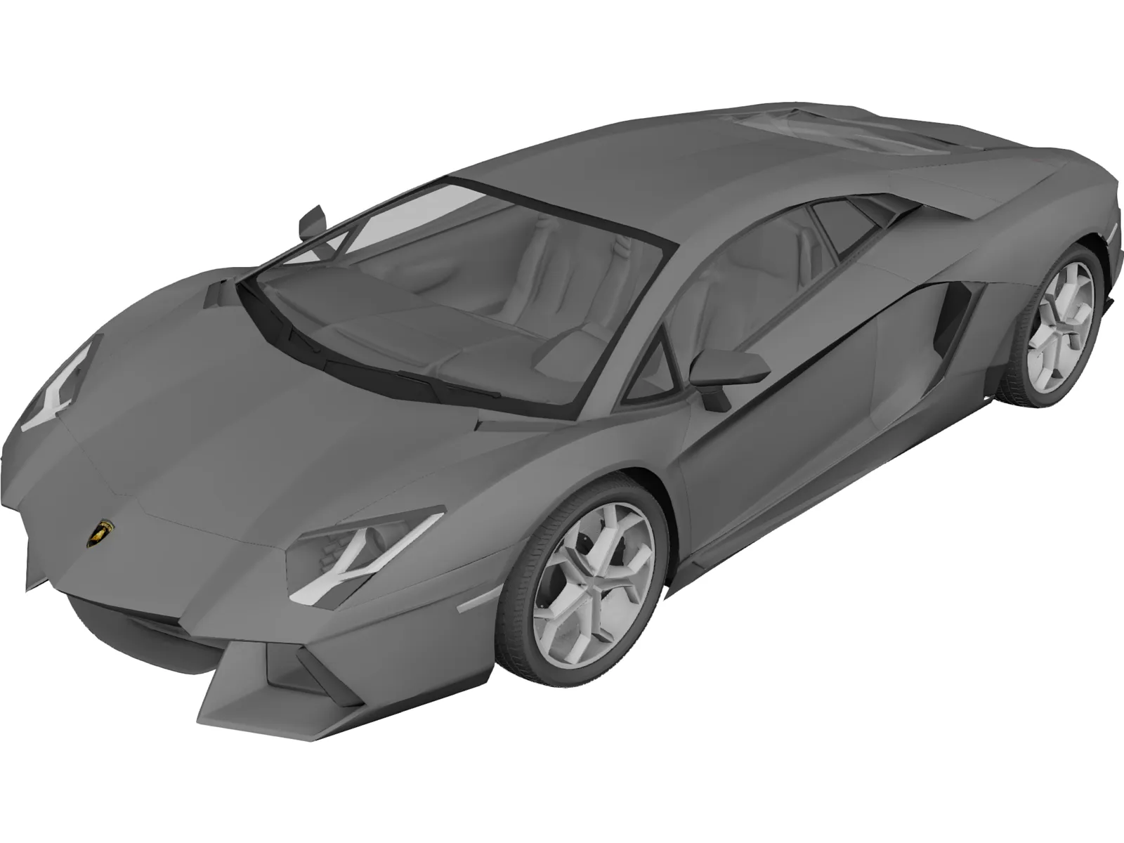 Lamborghini Aventador LP700-4 (2012) 3D Model