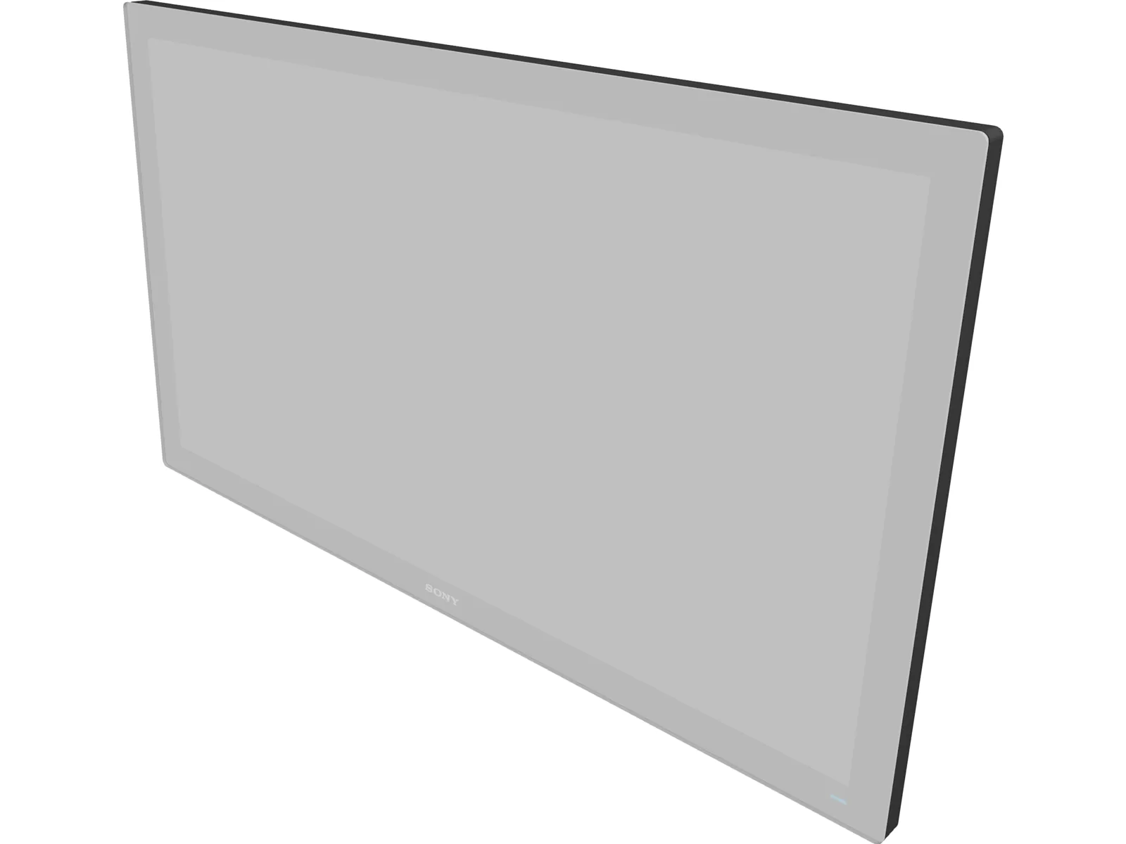 Sony LCD TV 3D Model