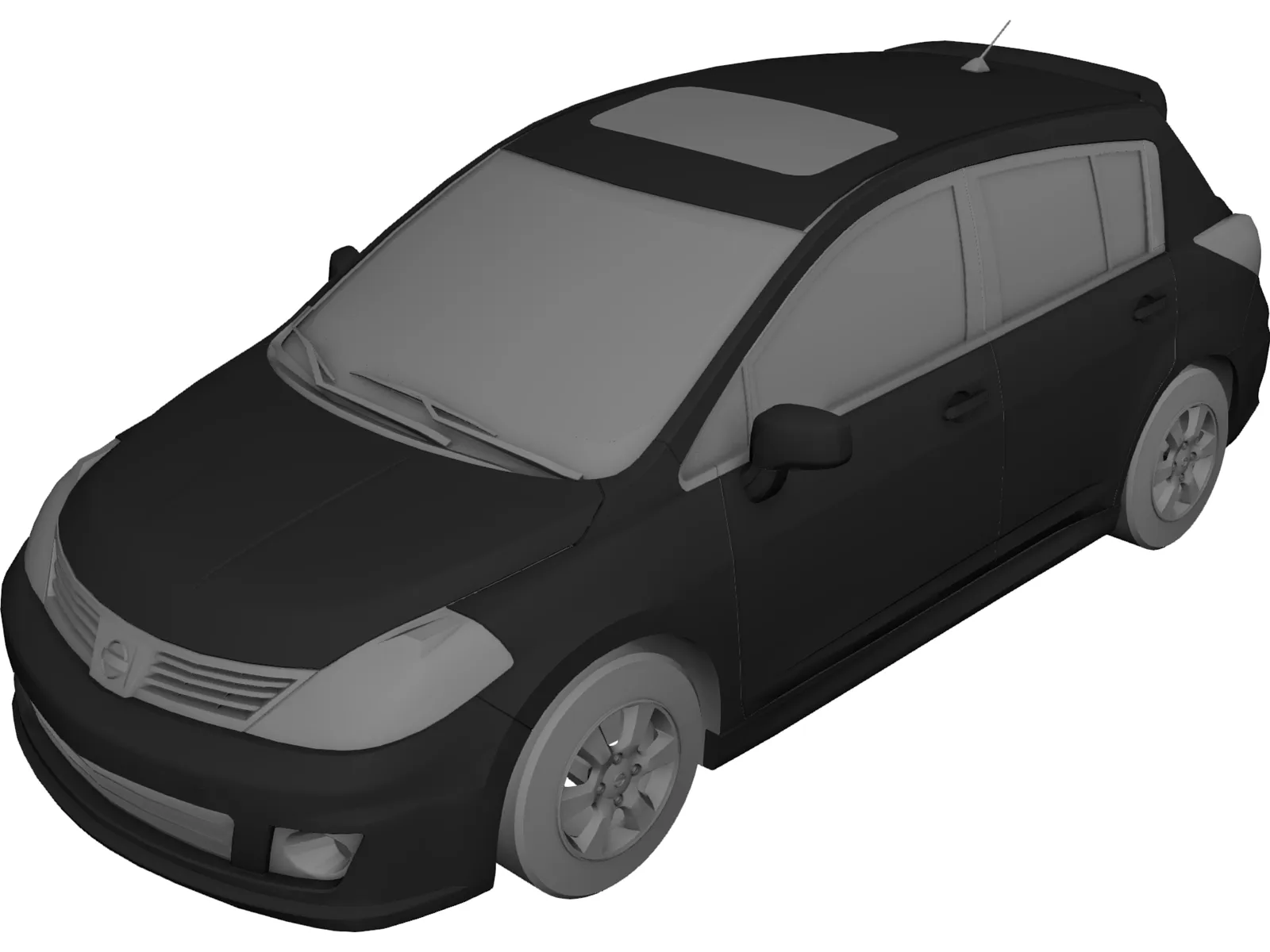 Nissan Tiida (2010) 3D Model