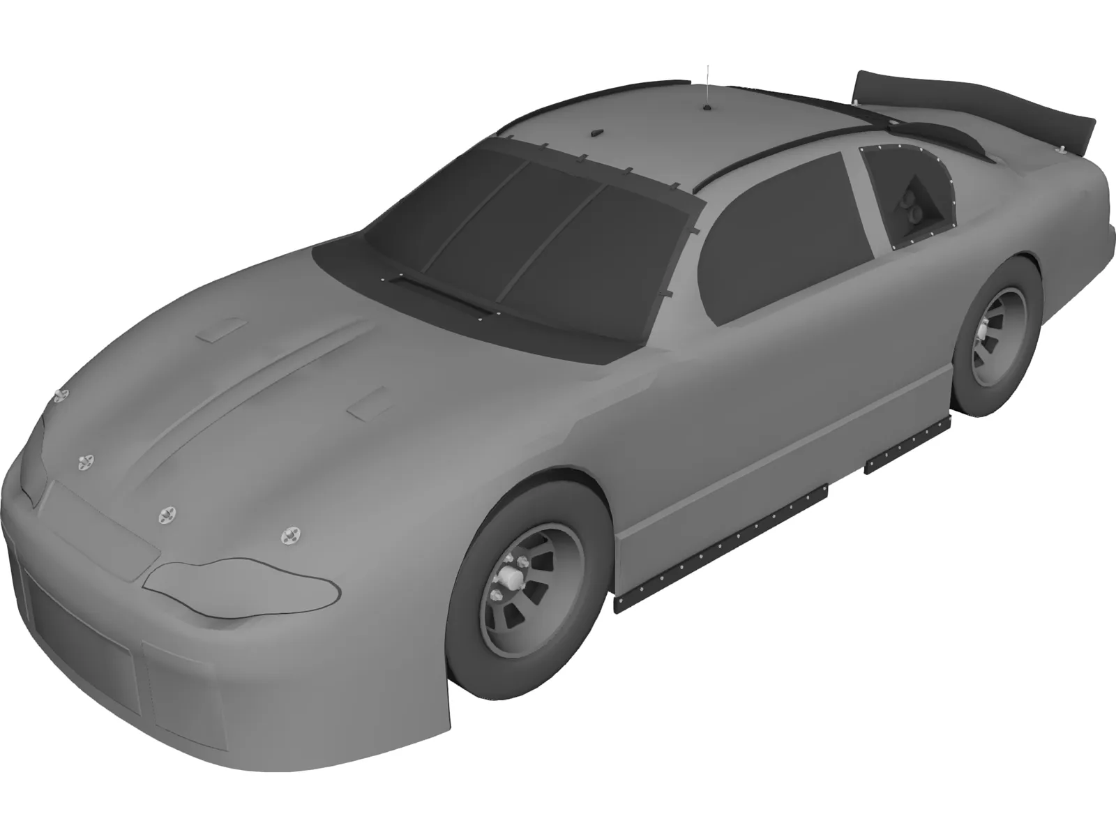 NASCAR Stock Car 3D Model