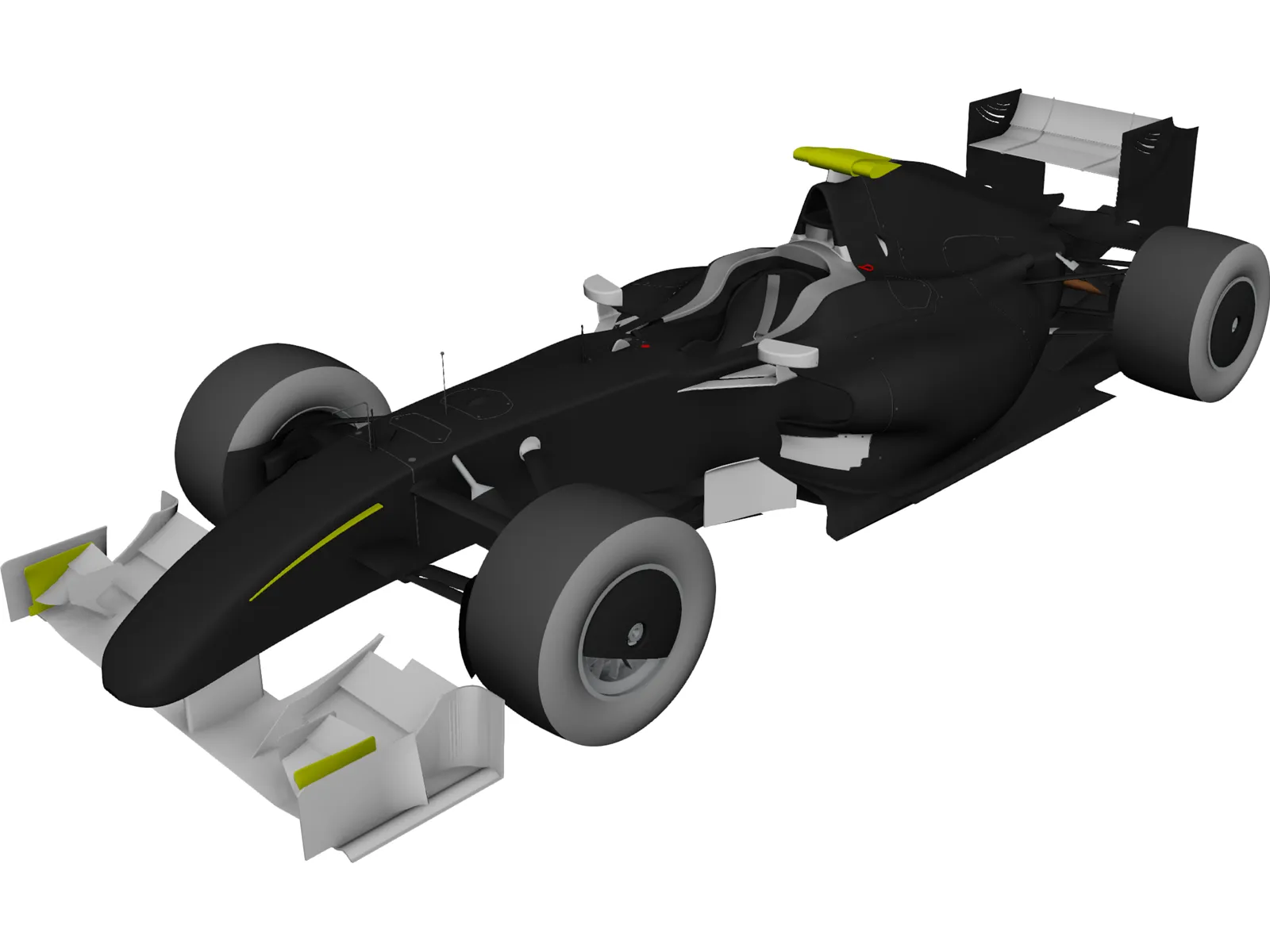 Brawn BGP 001 3D Model