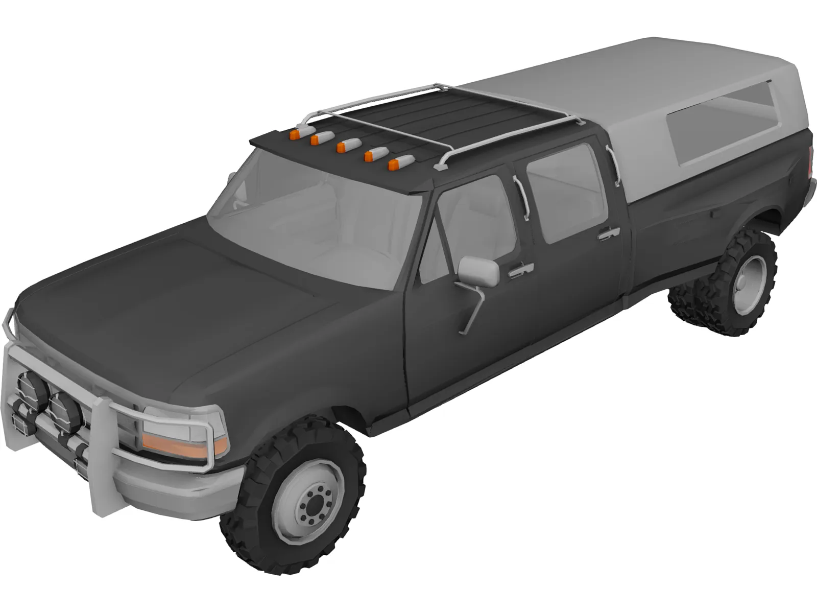 Ford F350 Crew Cab 3D Model