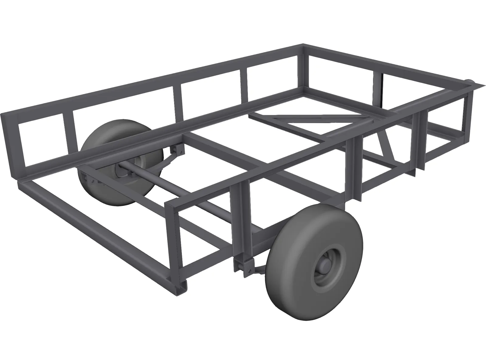 Trailer Utility 4x6 3D Model