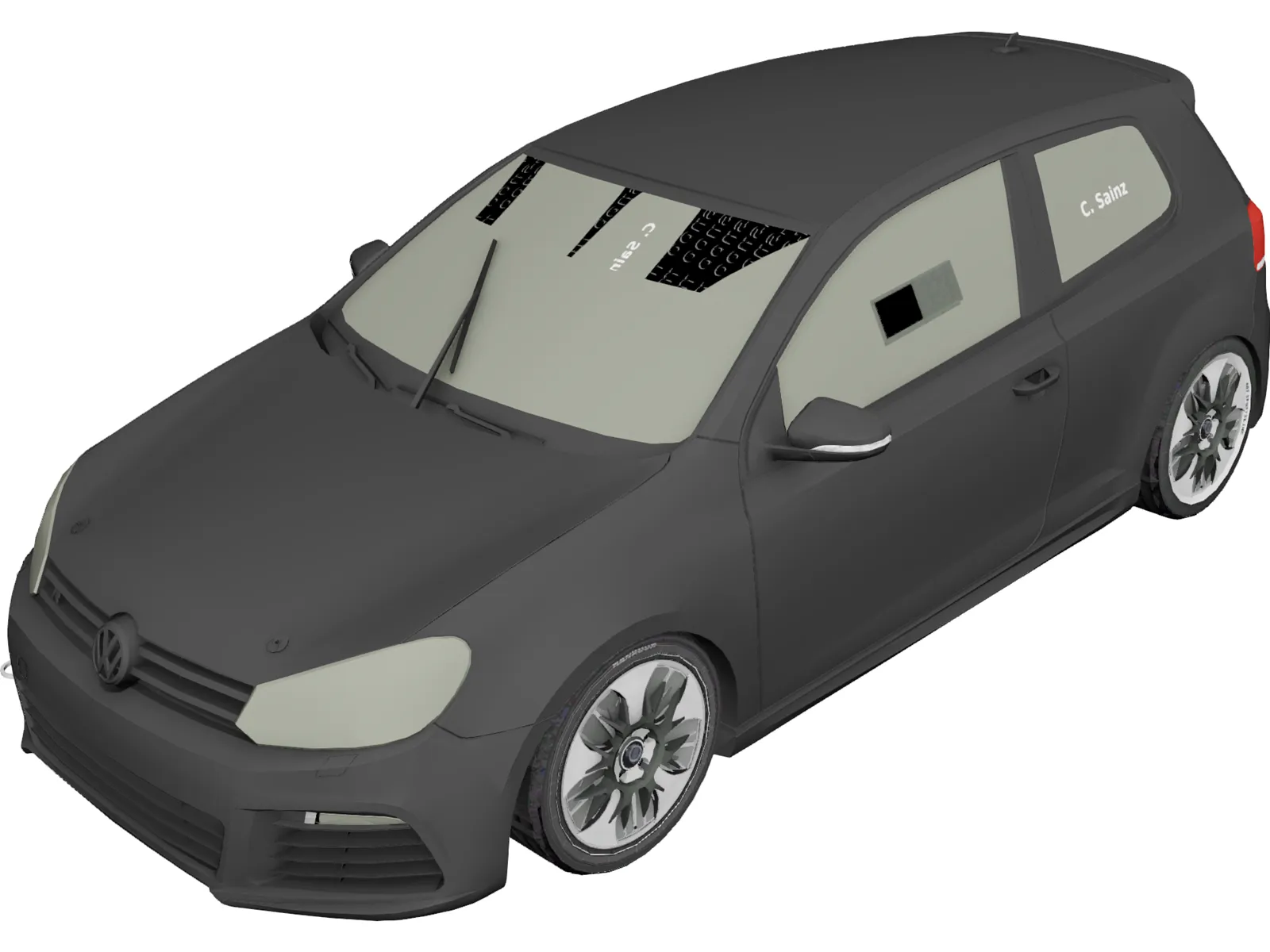 Volkswagen Golf VI GTR 3D Model