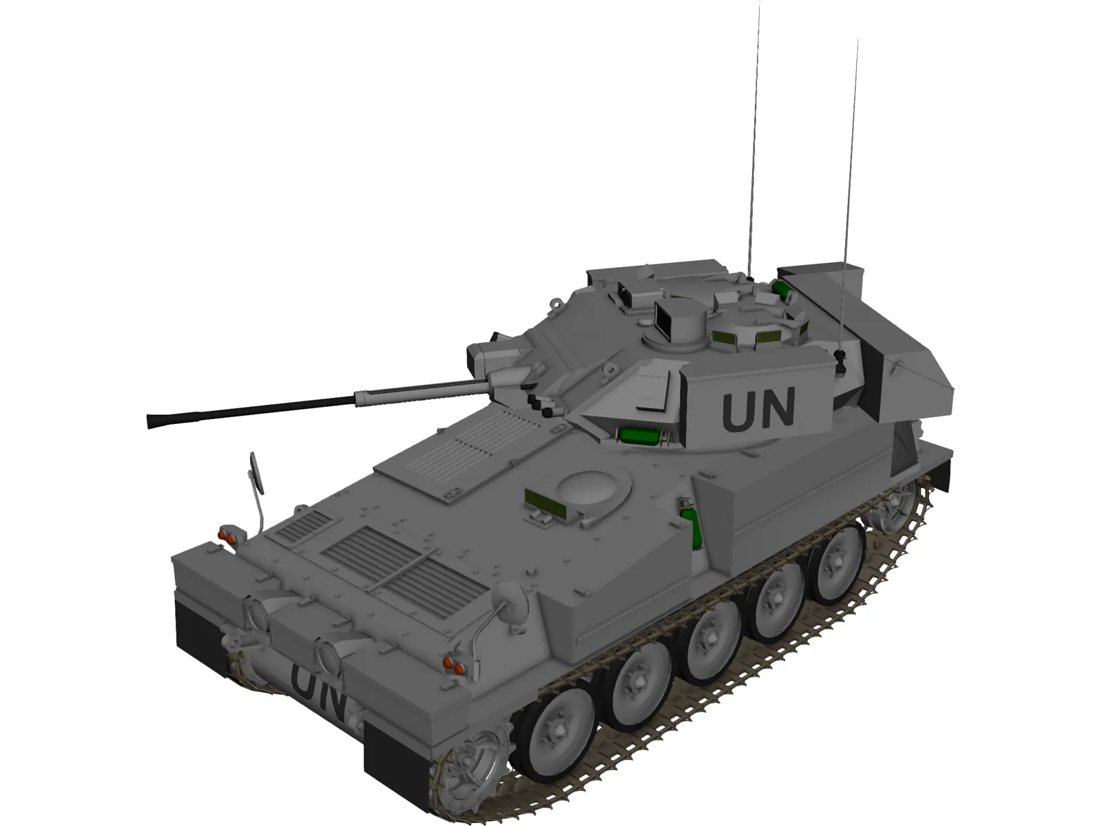 FV 107 3D Model