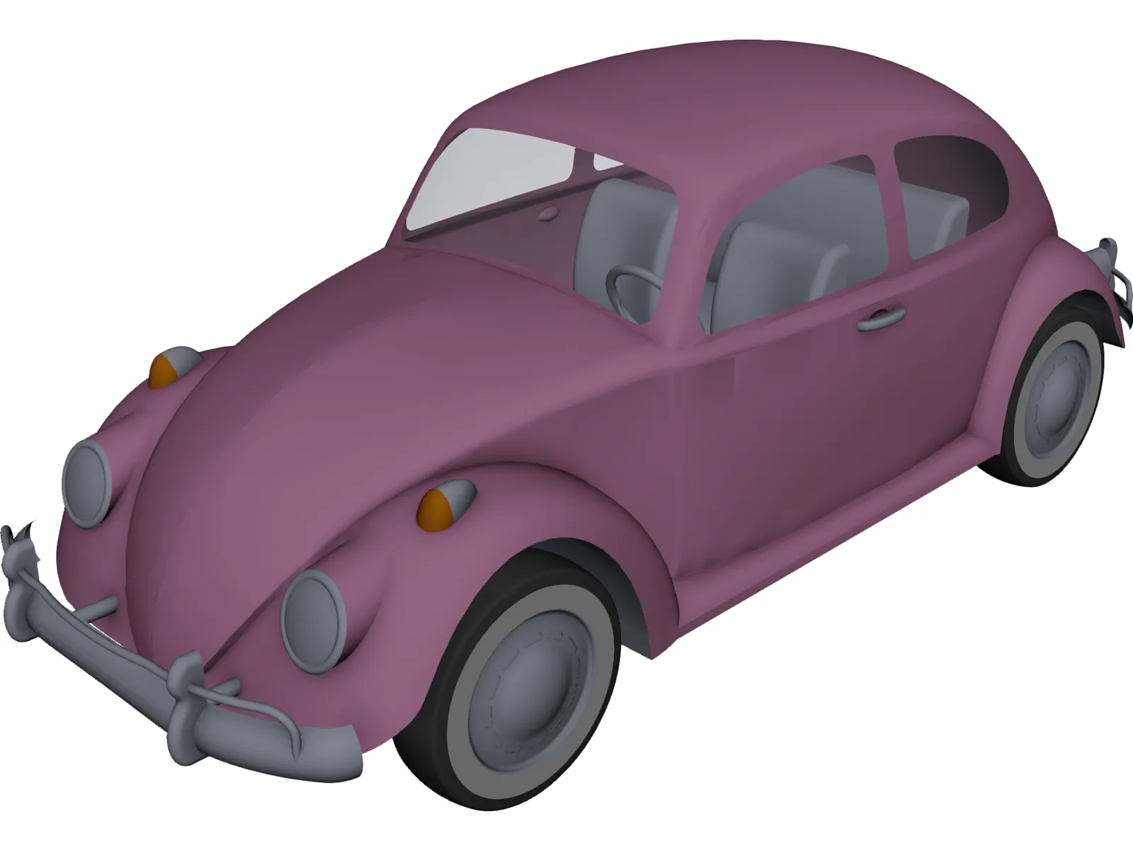 Volkswagen Beetle (1963) 3D Model