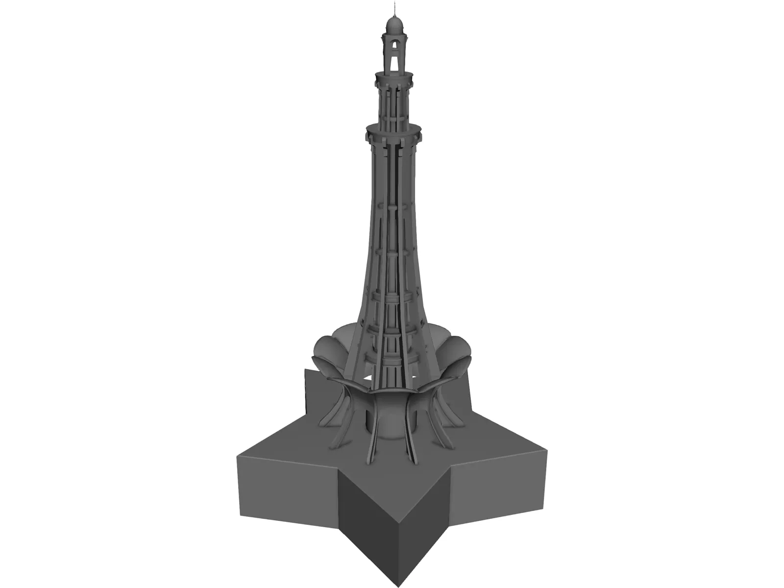 Minar-e-Pakistan 3D Model