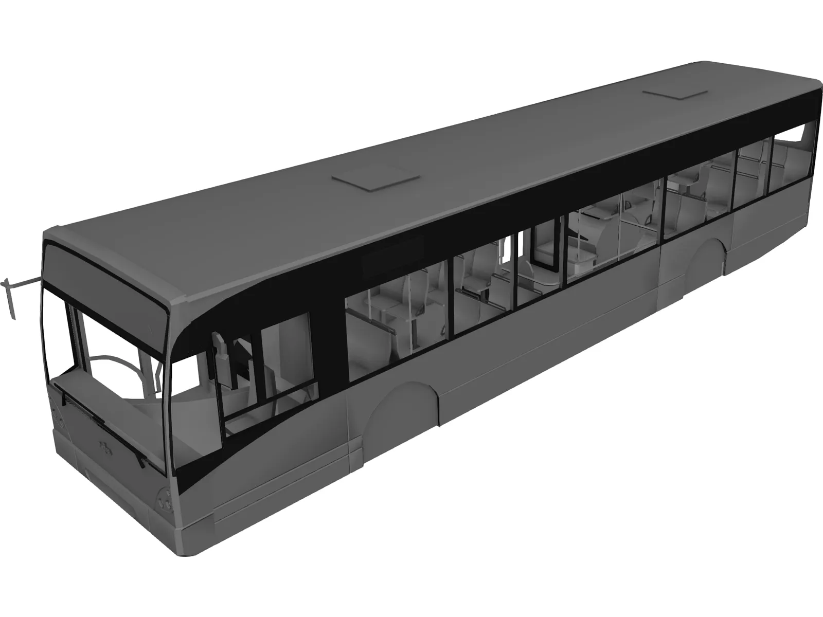 Van Hool A300 Bus Body 3D Model