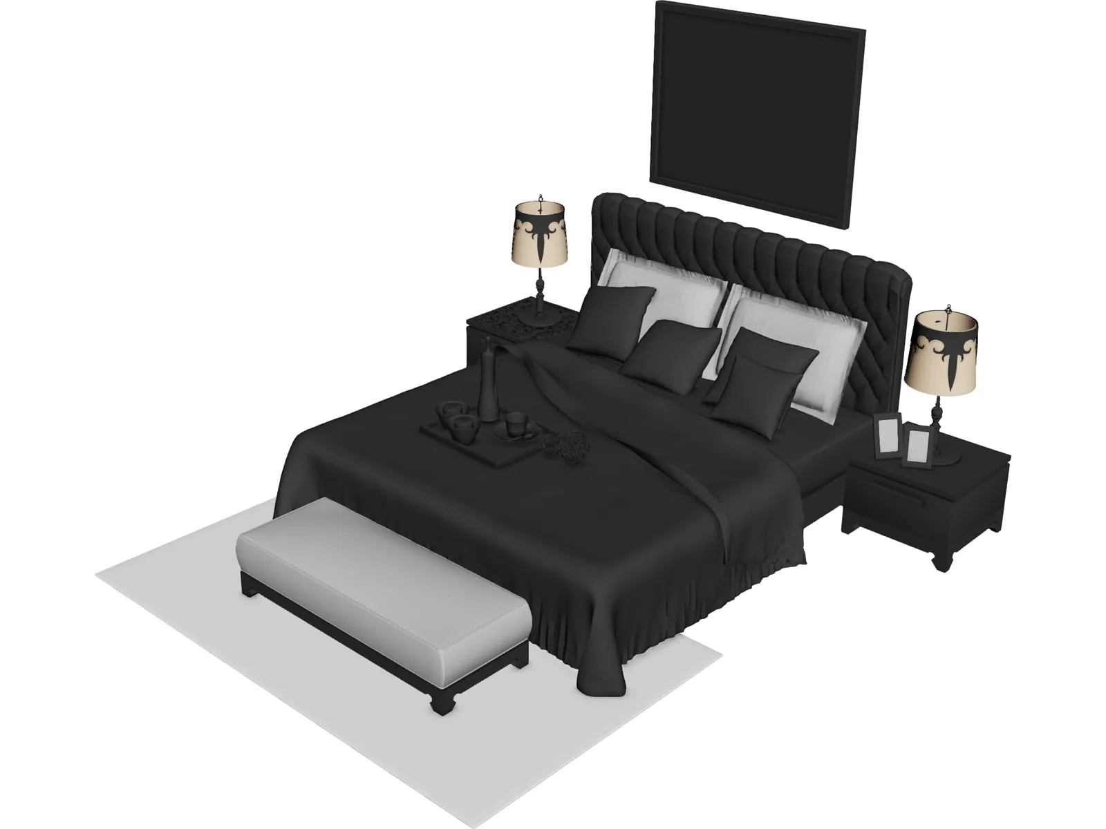 Bed 3D Model