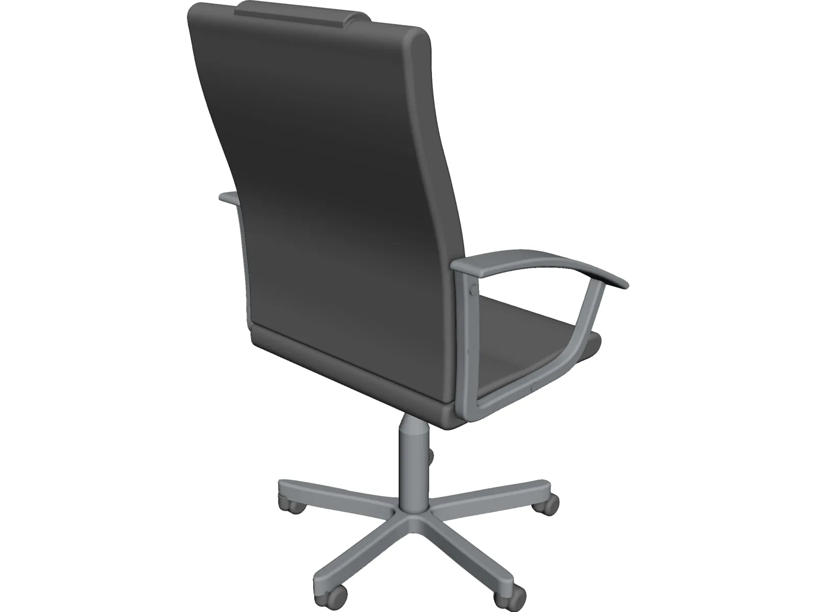 Leather Office Chair 3D Model