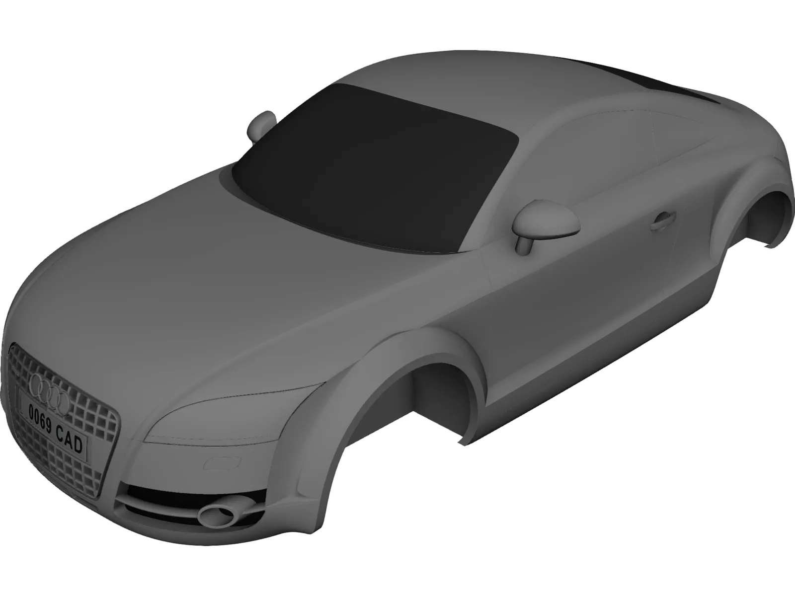 Audi TT Body 3D Model