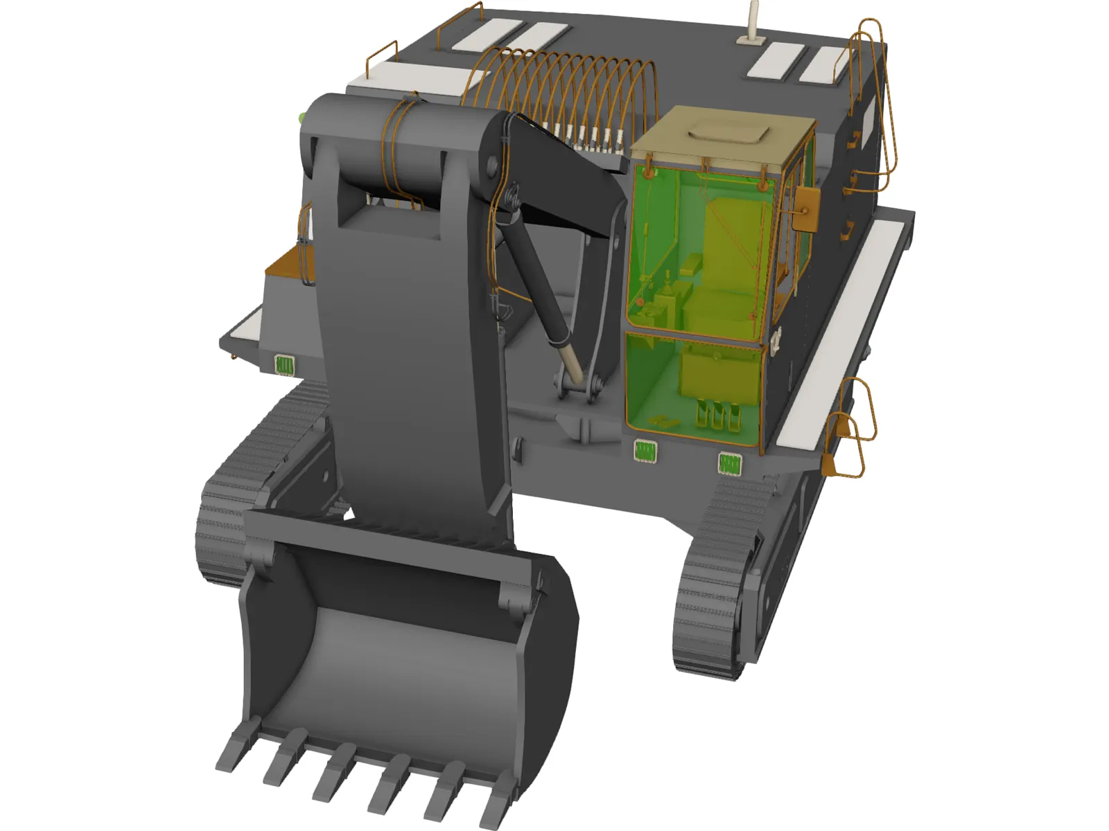 Excavator 3D Model