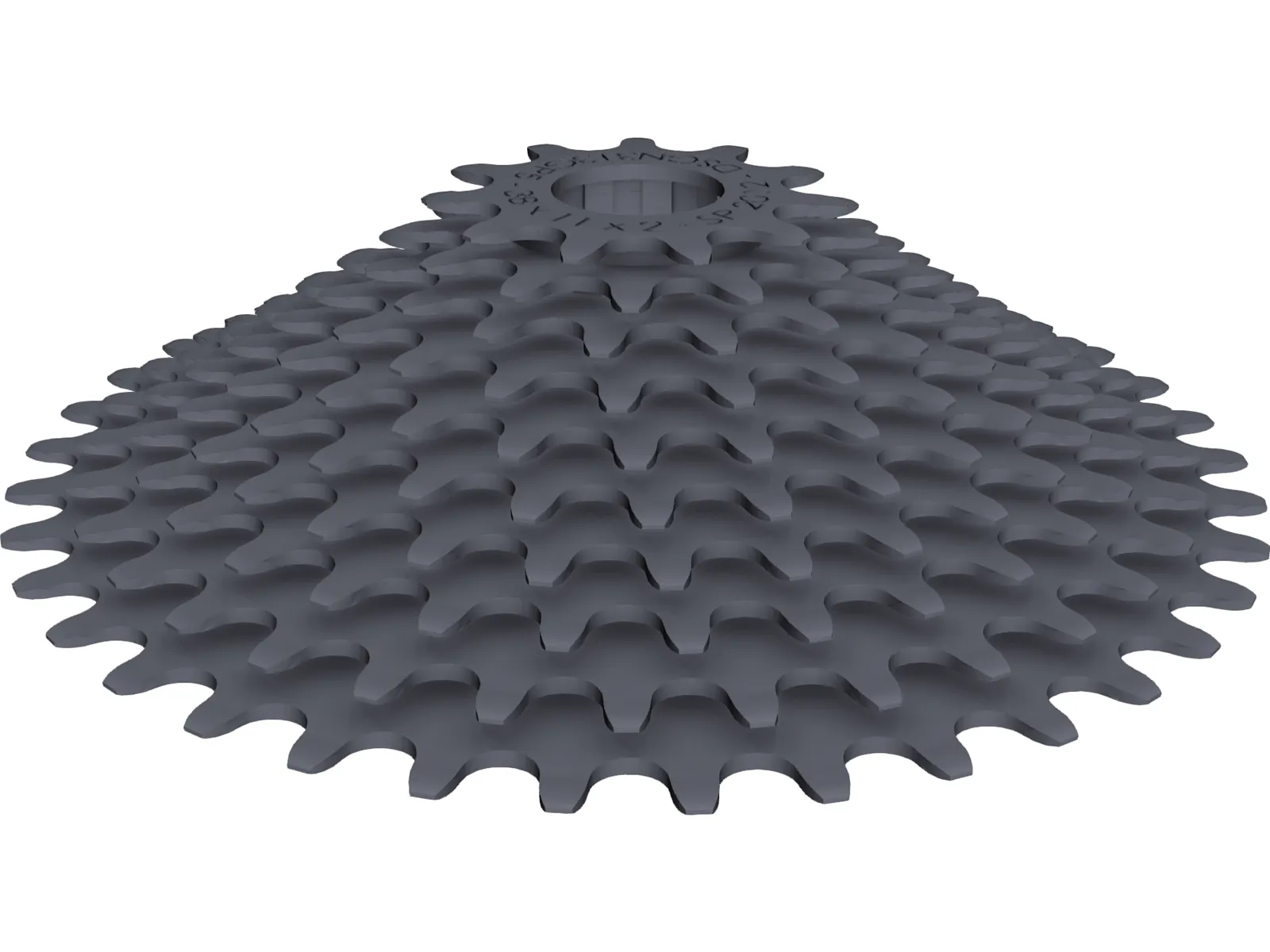 Rear Cassette 10-speed 11-38 3D Model