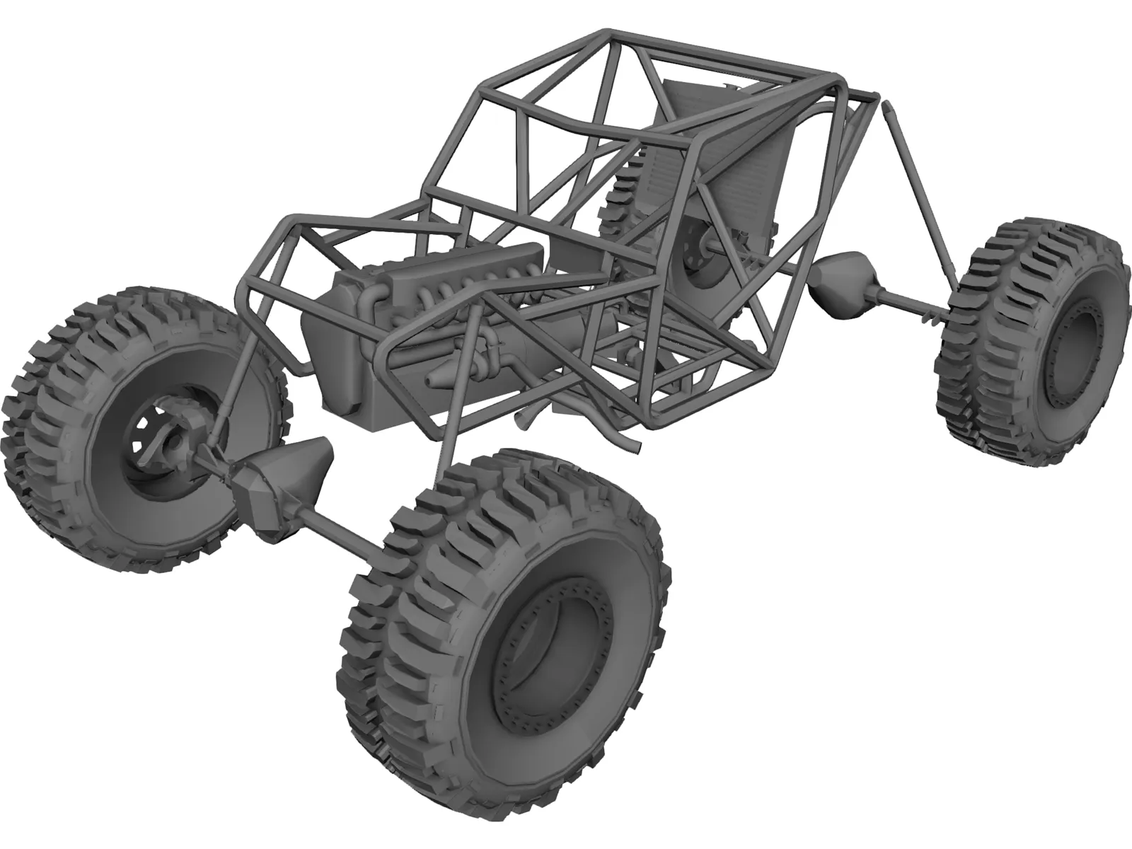 Proto Tube Rock Crawler Chassis 3D Model