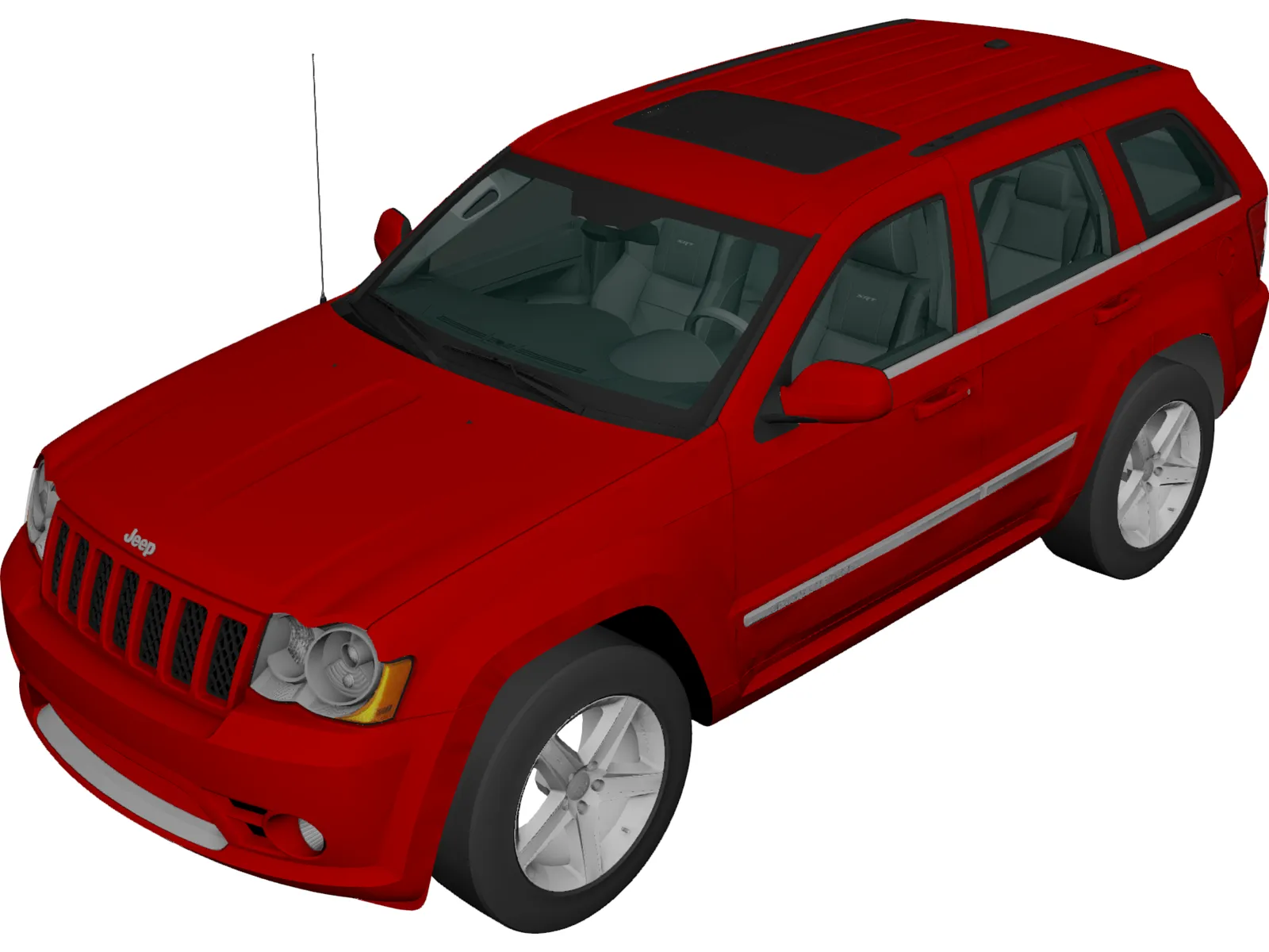 Jeep Grand Cherokee SRT8 (2009) 3D Model