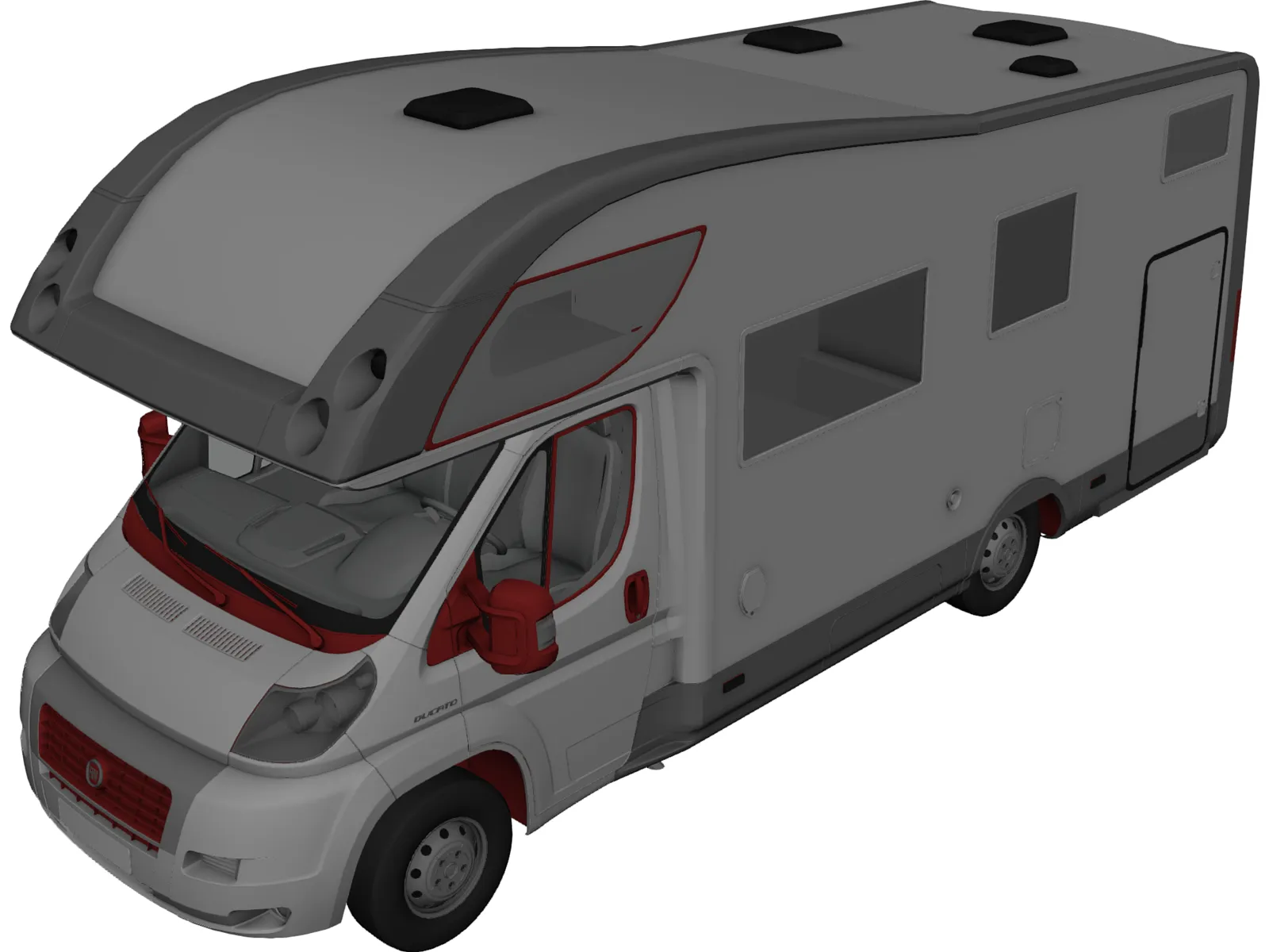 Fiat Ducato Camper Riviera 3D Model