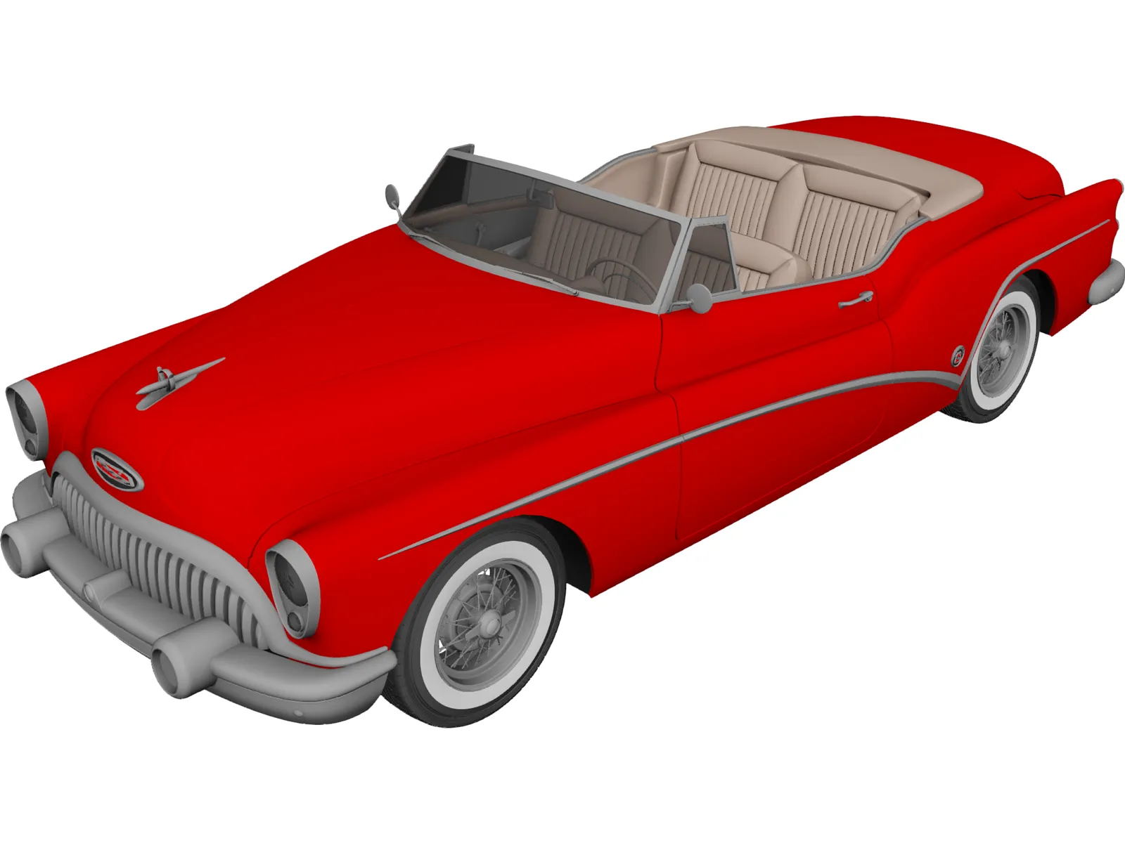 Buick Skylark Convertible (1953) 3D Model