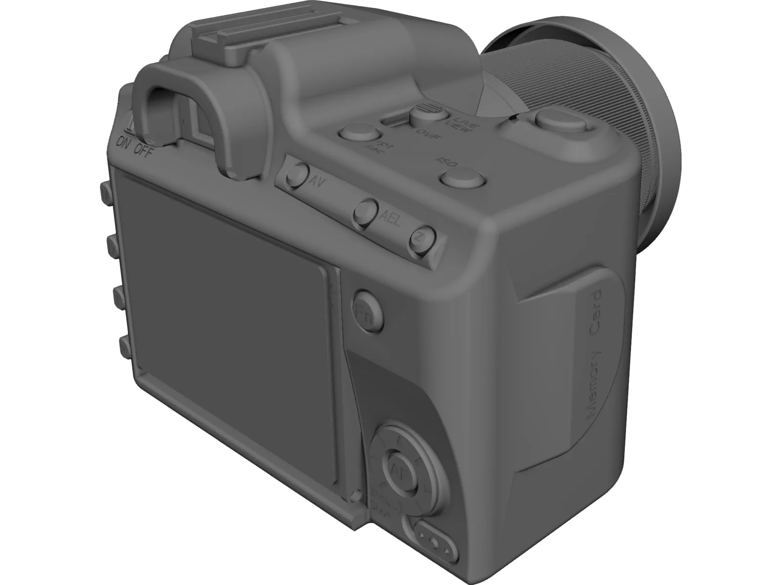 Sony Alpha 300 Camera 3D Model