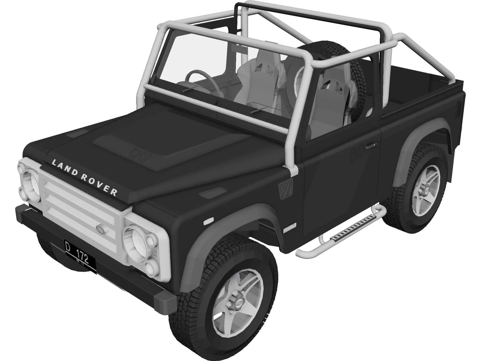 Land Rover Defender SVX 3D Model